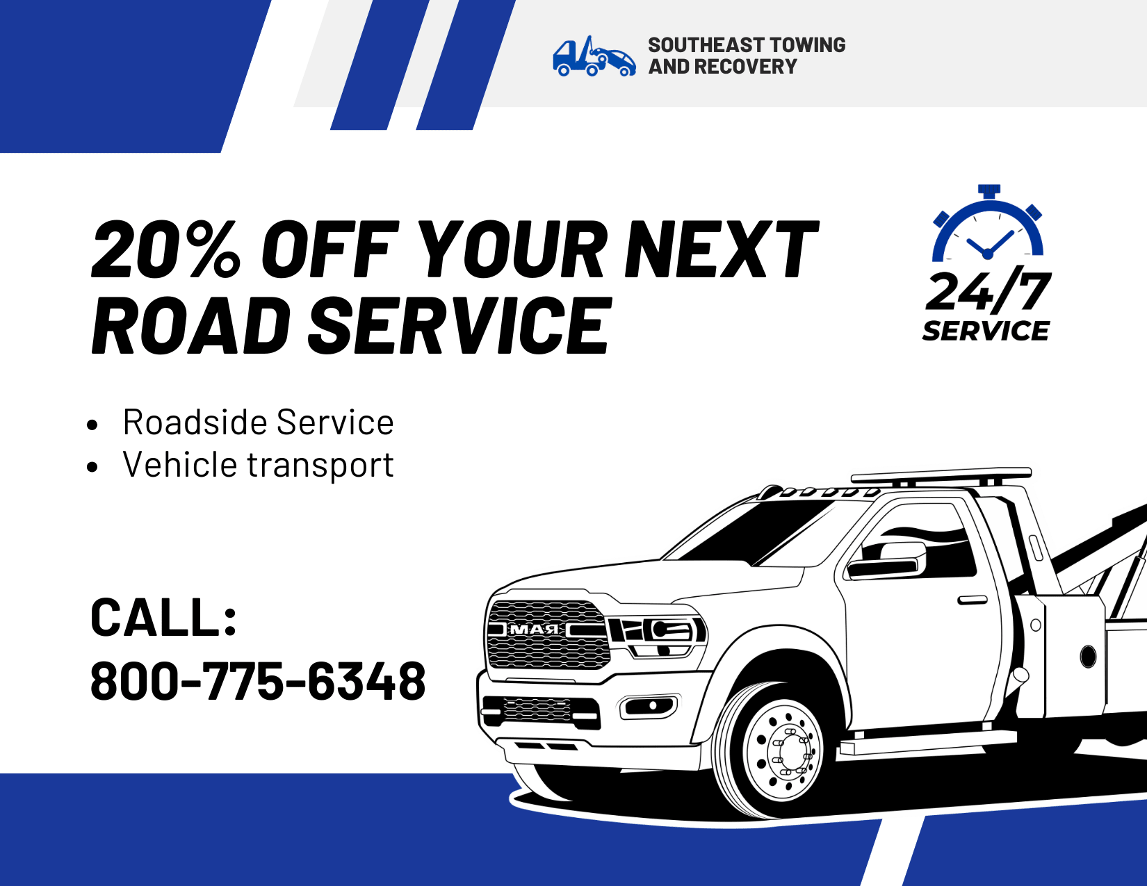 Tuner Cartoons Design Templates - Towing and Road Services Business - Tuner Cartoons