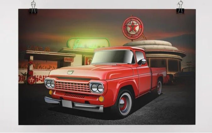 Custom Drawing and Unframed Poster Bundle - Tuner Cartoons