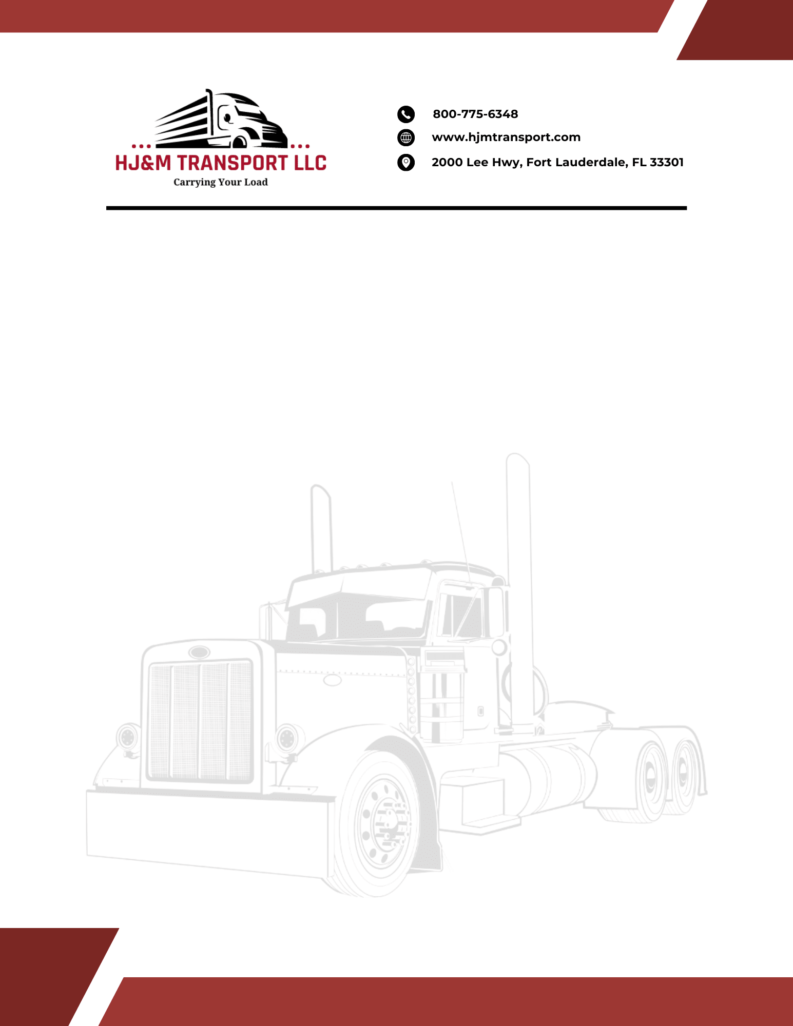 Tuner Cartoons Design Templates - Truck Business - Tuner Cartoons