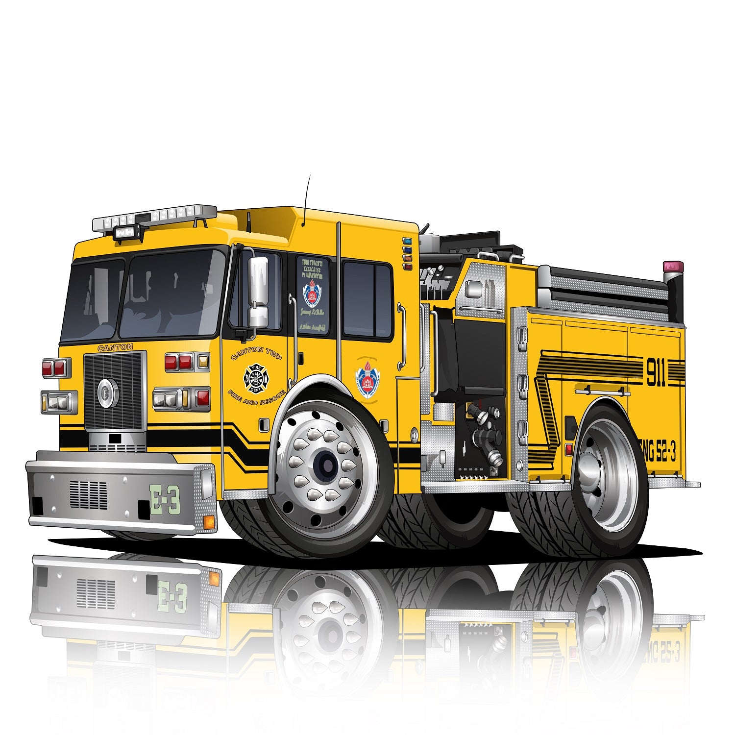 Baby Style Fire Trucks and First Responder Vehicles - Tuner Cartoons