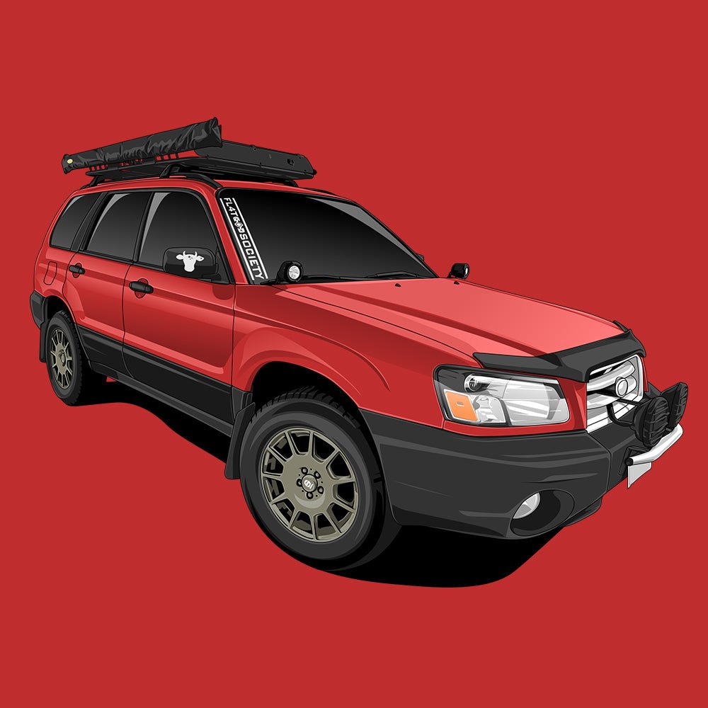Custom Drawing Style Car Drawing - Tuner Cartoons