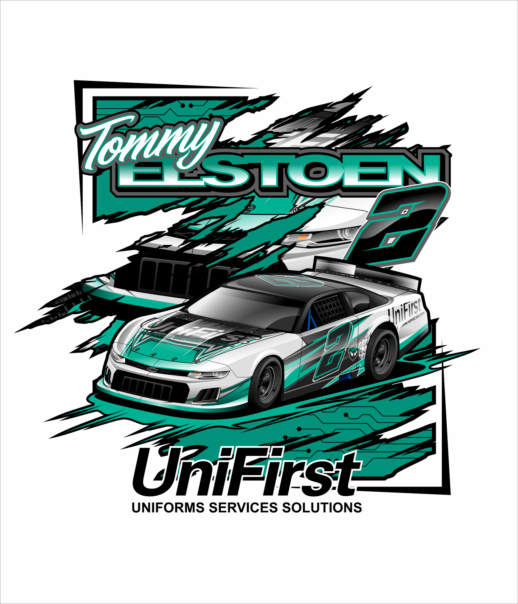 Race Shirt and Car Club Shirt and Hoodie Designs - Design - only, Print - yourself - Tuner Cartoons