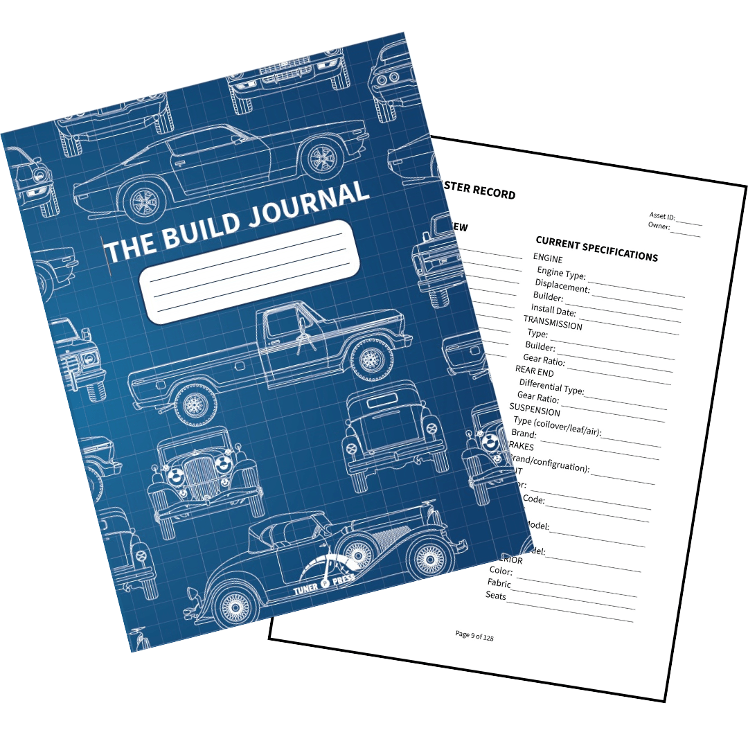 The Build Journal - A Comprehensive Logbook for Builds and Restorations - Tuner Cartoons