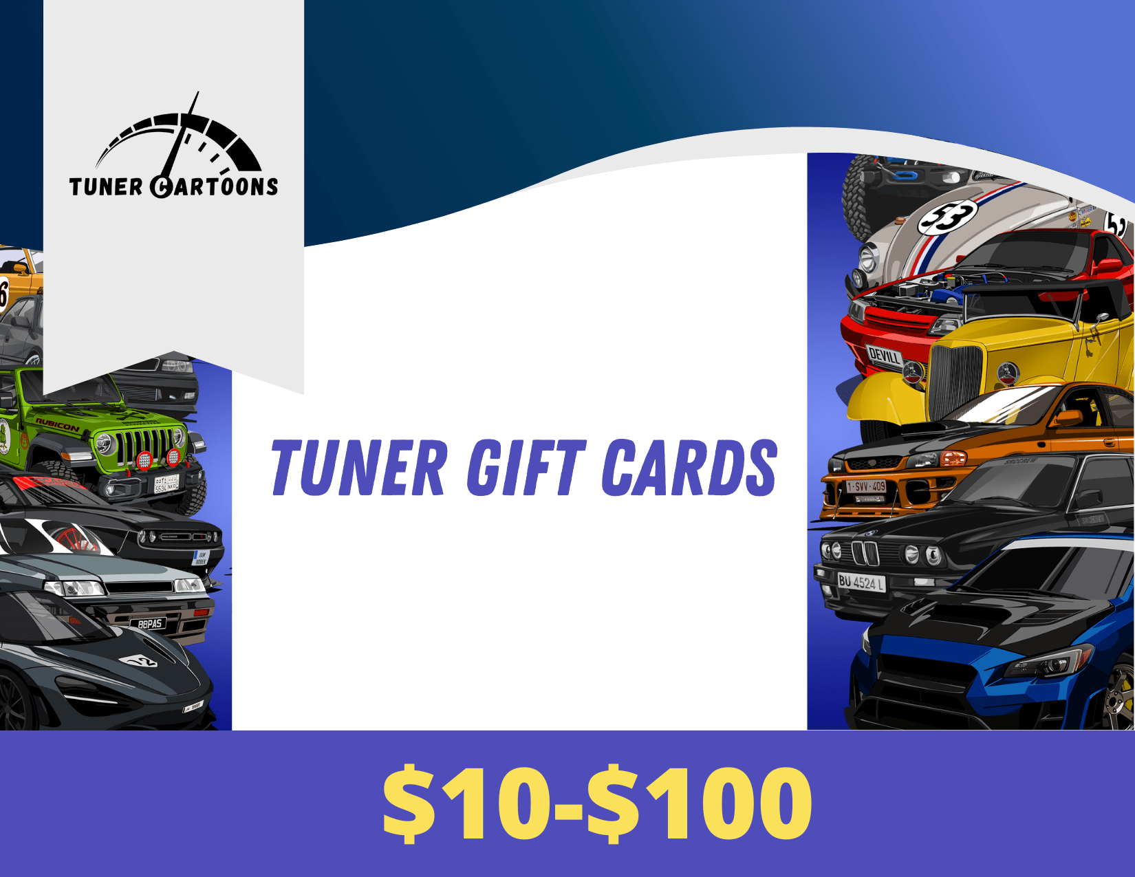 Tuner Cartoons Gift Cards - Tuner Cartoons