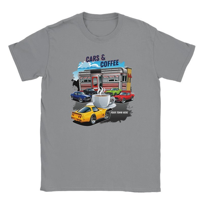 Personalized Cars & Coffee Shirts - Tuner Cartoons